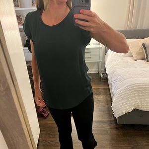 Joie Emerald Green Silk Blouse XS